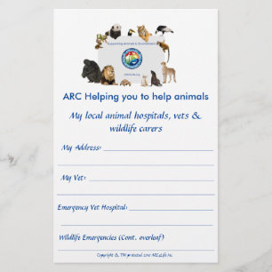 ARC handy animal contacts Flyer