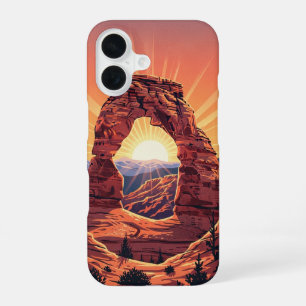 Arc Rocheux Vintage au Soleil Déclinant iPhone 16 Case