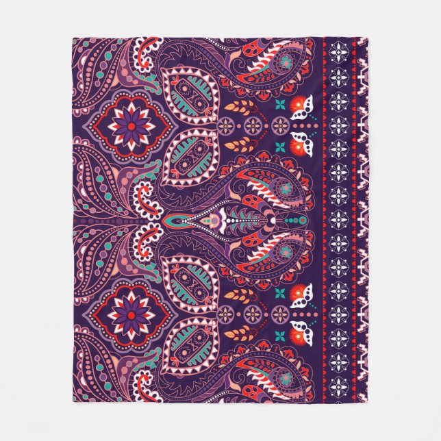 Arc Wheels Dots: Multicolor Pattern Fleece Blanket (Front)
