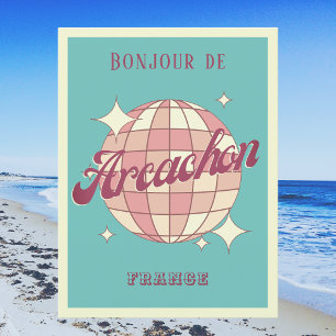 Arcachon France vacation retro Postcard