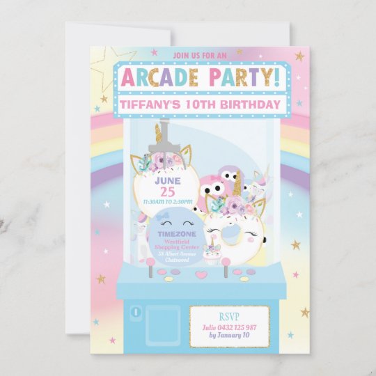 Personalized Unicorn Birthday Party Easel Sign With Rainbows Glitter and Hearts
