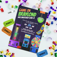 Arcade Birthday Party Invitation