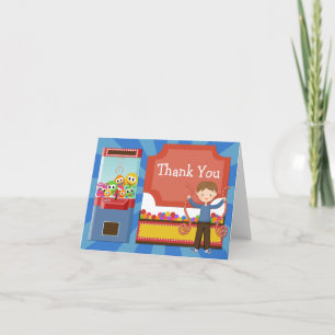 Arcade Birthday Party Thank You Card