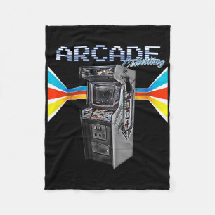 Arcade Cabinet Machine 1970 1980 1990 Video Game C Fleece Blanket
