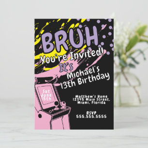 Arcade Colorful Birthday Party Pink