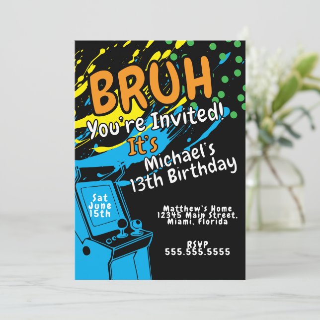 Arcade Colourful Birthday Party Boys  (Standing Front)