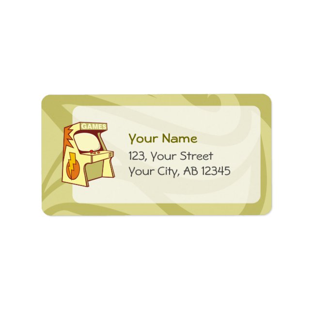 Arcade machine label (Front)