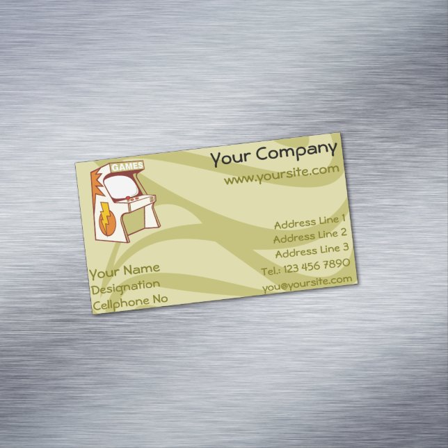 Arcade machine 	Magnetic business card (In Situ)