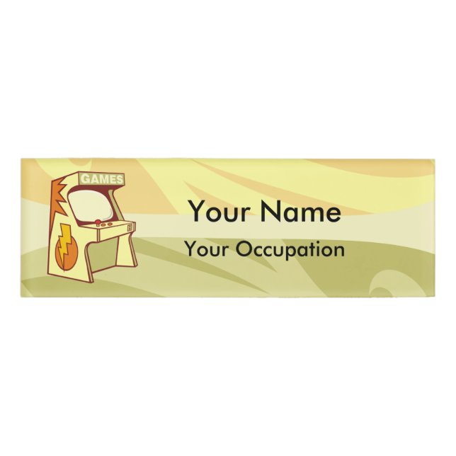 Arcade machine Name Tag (Front)
