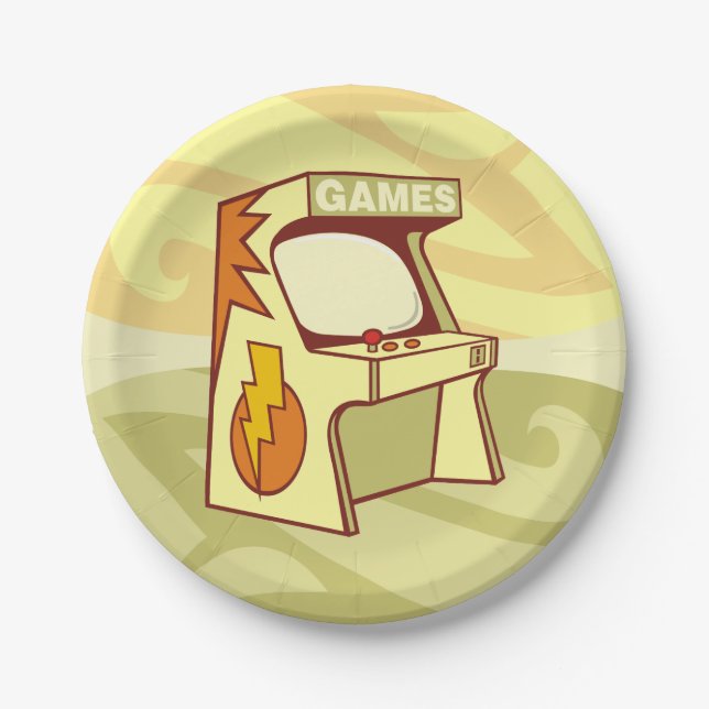 Arcade machine paper plate (Front)