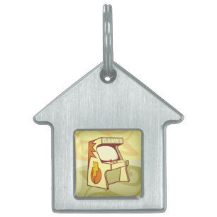 Arcade machine pet ID tag