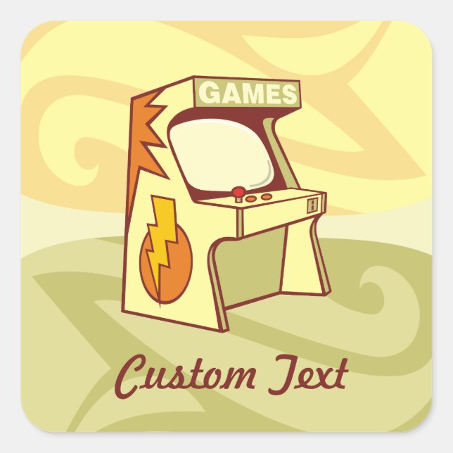 Arcade machine square sticker (Front)