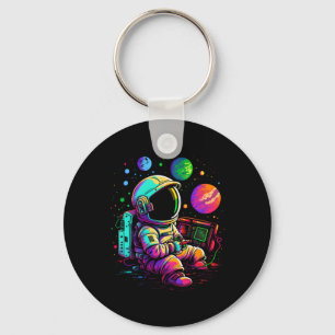 Arcade Planets Universe Gaming Astronaut  Key Ring