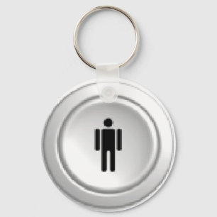 arcade player 1 button key ring