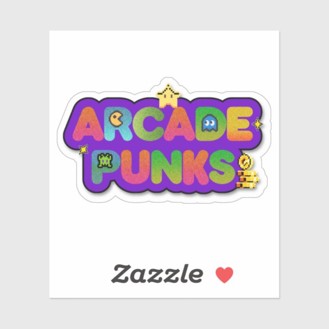 Arcade Punks Logo Sticker (Sheet)