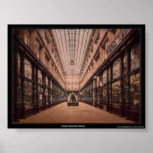 Arcade, Rotterdam, Holland Poster (Front)
