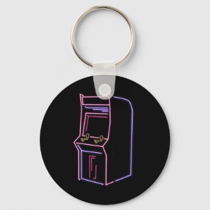 Arcade Video Gamer Game Machine Vintage 80s 90s Re Key Ring