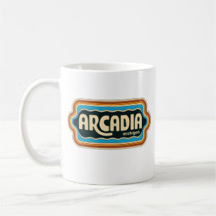 Arcadia 70s Retro Michigan Vintage Coffee Mug