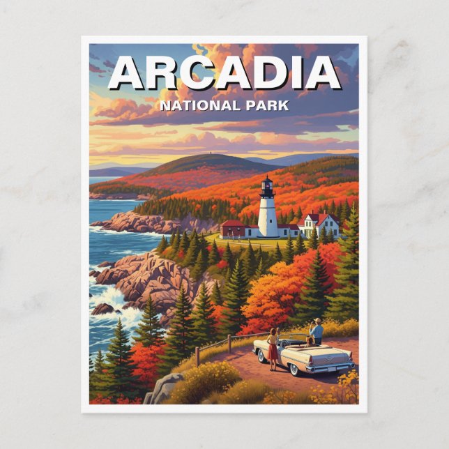 Arcadia National Park Postcard (Front)