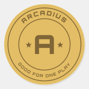 Arcadius Arcade Token Sticker