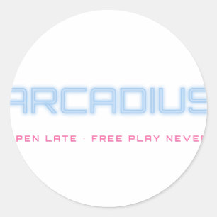 Arcadius Neon Sign Sticker