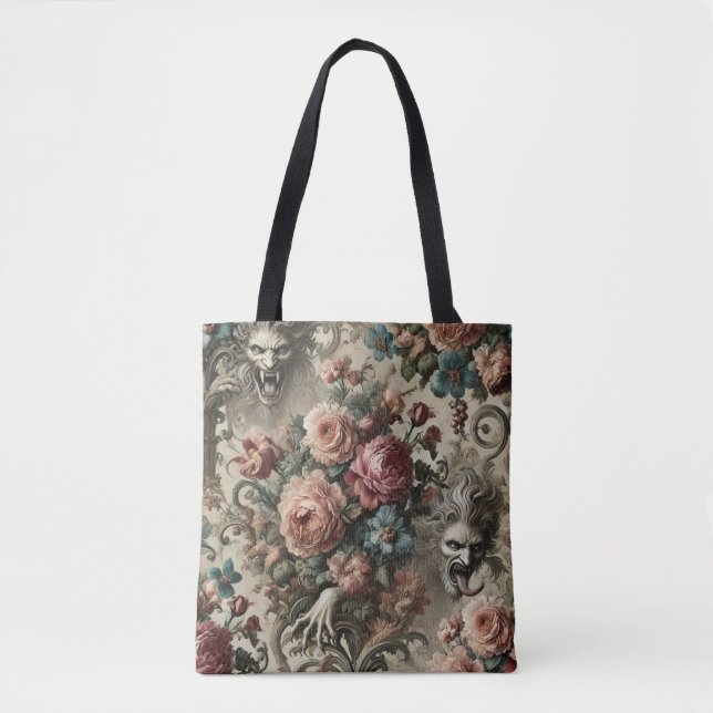 🩸 Arcane Altars – Gothic Victorian Tote Bag (Front)