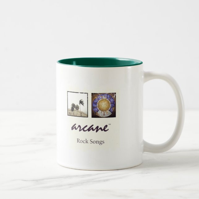 Arcane songbook design two-sided coffee mug (Right)