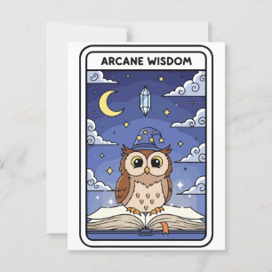 Arcane Wisdom - Night Owl Postcard