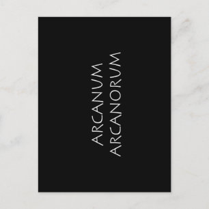 Arcanum arcanorum postcard