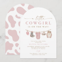 Arch Baby Clothesline Little Cowgirl Baby Shower
