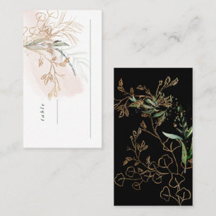 Arch Botanical Eucalyptus Golden Greenery Moss  Pl Place Card
