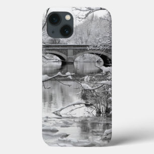 Arch Bridge over Frozen River in Winter iPhone 13 Case