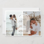 Arch calendar photo Save the Date Magnet<br><div class="desc">Invite guests to your wedding with this simple and modern customizable calendar save the date invitation. Photo on the card can be changed to your own. This save the date invitation is perfect for any season.</div>