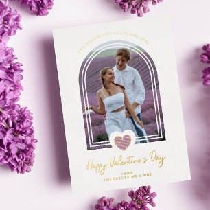 Arch Effect Purple Heart Happy Valentine's Day