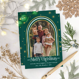  Arch Frame Christmas Card Family Photo Holiday Card