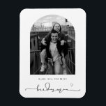 Arch Frame Will You be my Bridesman Magnet<br><div class="desc">Minimalist and modern will you be my bridesman proposal magnet. For more advanced customisation of this design,  e.g. changing layout,  font or text size please click the "CUSTOMIZE" button above. Please contact me for any questions!</div>