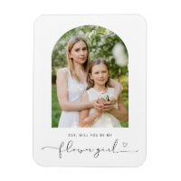 Arch frame will you be my flower girl magnet
