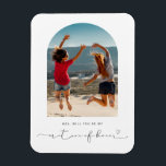 Arch frame will you be my matron of honour magnet<br><div class="desc">Minimalist and modern will you be my matron of honour proposal magnet. For more advanced customisation of this design,  e.g. changing layout,  font or text size please click the "CUSTOMIZE" button above. Please contact me for any questions!</div>