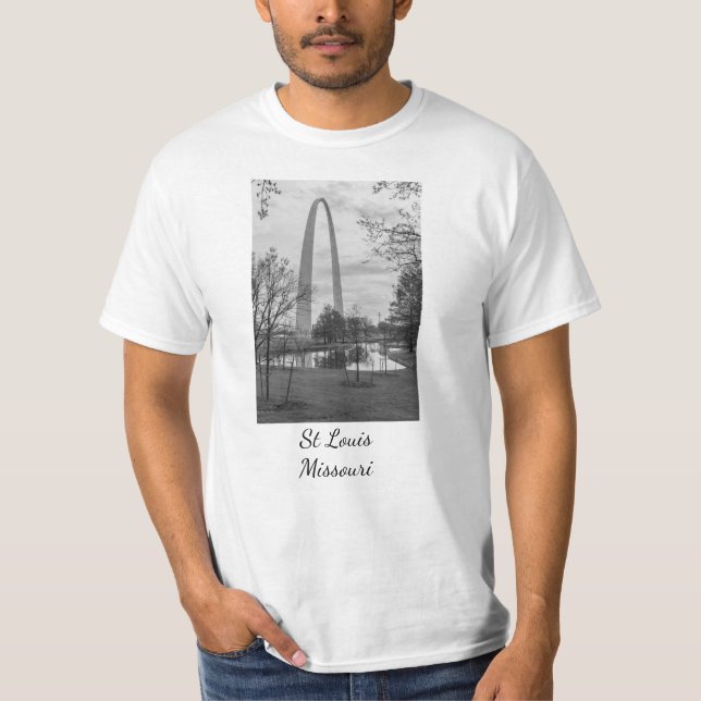 Arch From The Park Grayscale T-Shirt (Front)
