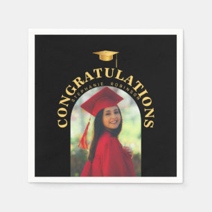 Arch Graduate Photo Congratulations Graduation Napkin