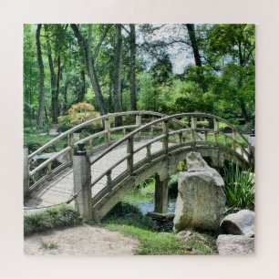 Arch Japanese Garden Bridge - Jigsaw Puzzle