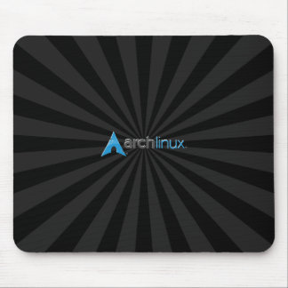 Arch Linux cool Black Starburst Mouse Pad