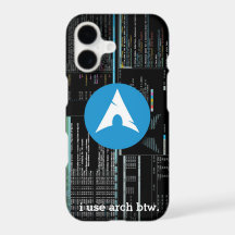 Arch Linux Disc Logo - Liquid Carbon Dark