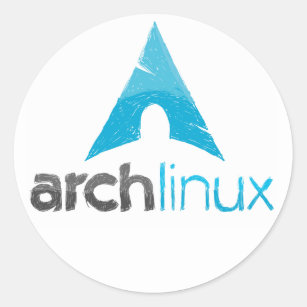 Arch Linux Logo Classic Round Sticker