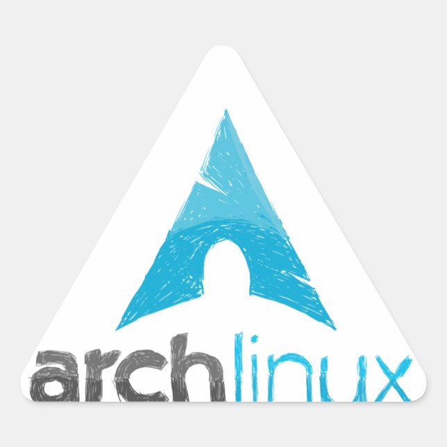 Arch Linux Logo Triangle Sticker (Front)