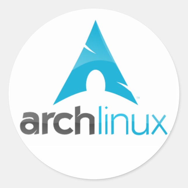arch linux soon classic round sticker (Front)
