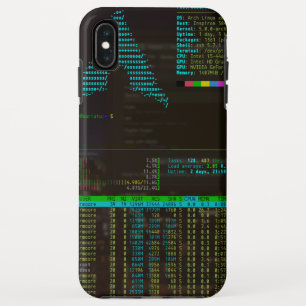 Arch Linux/tmux/htop iPhone XS Max Case