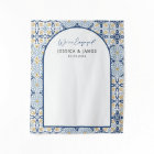 Arch Mediterranean Tile Engagement Photo Backdrop