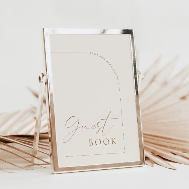 Arch Minimal Calligraphy Guest Book Wedding Sign   Invitation (Creator Uploaded)