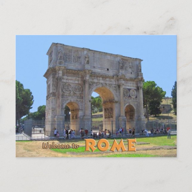 Arch of Constantine Rome Postcard (Front)
